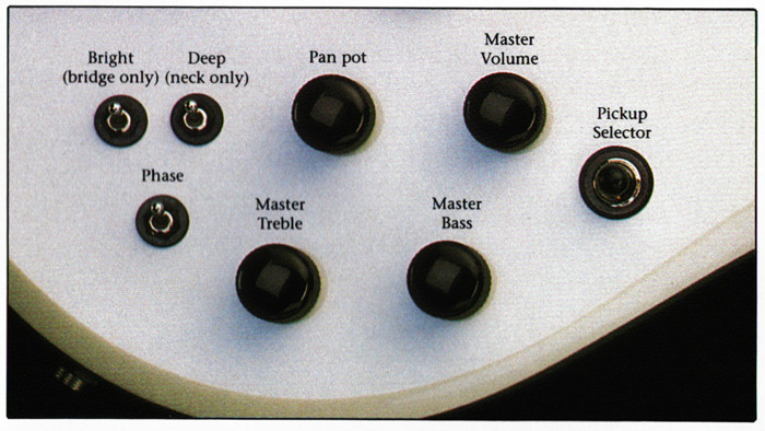 Carvin 1990 Guitar Control Layout